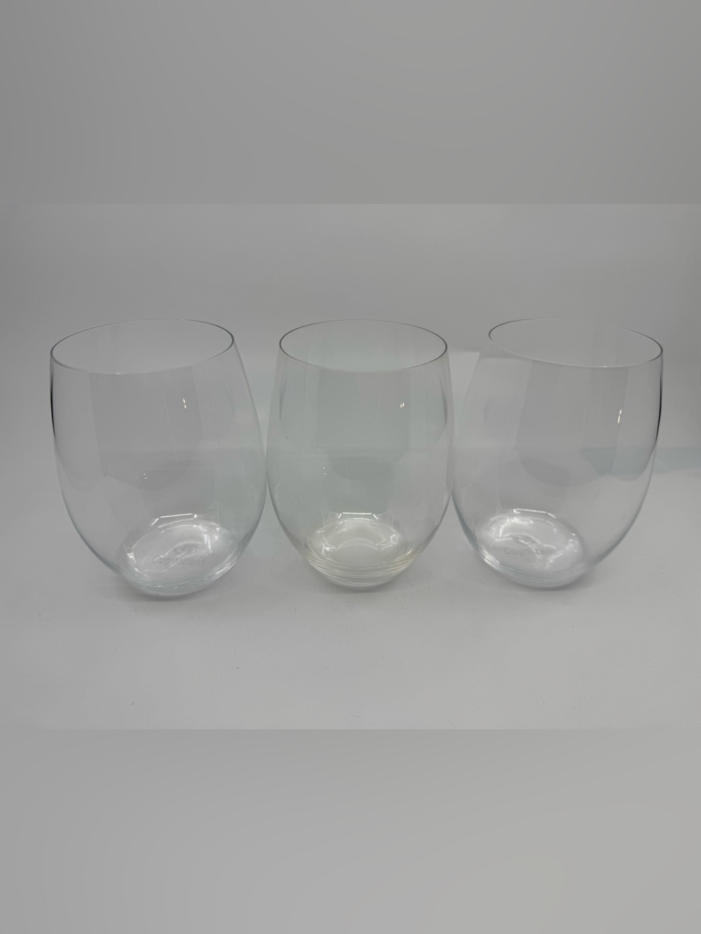 Riedel Stemless Flat Wine Glass Tumblers 3 Pcs *READ*